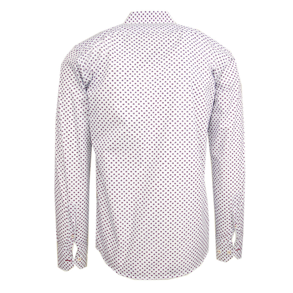 White patterned collared shirt⎪ Luis ⎪ Y.S. Original