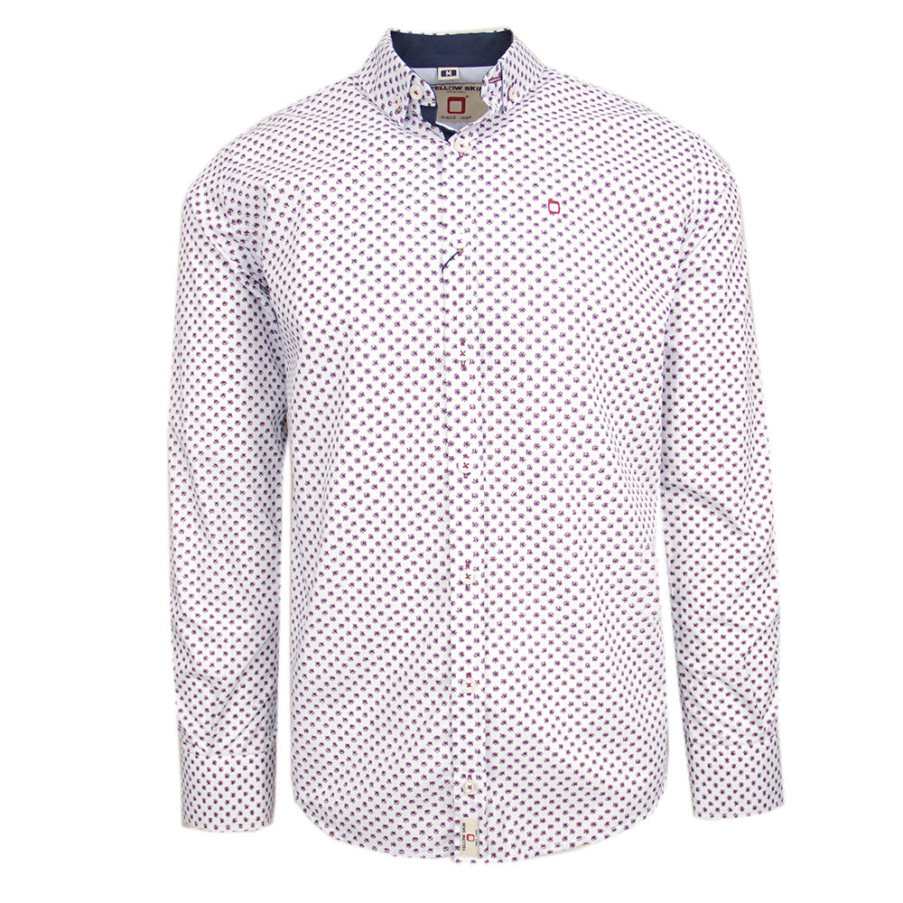 White patterned collared shirt⎪ Luis ⎪ Y.S. Original
