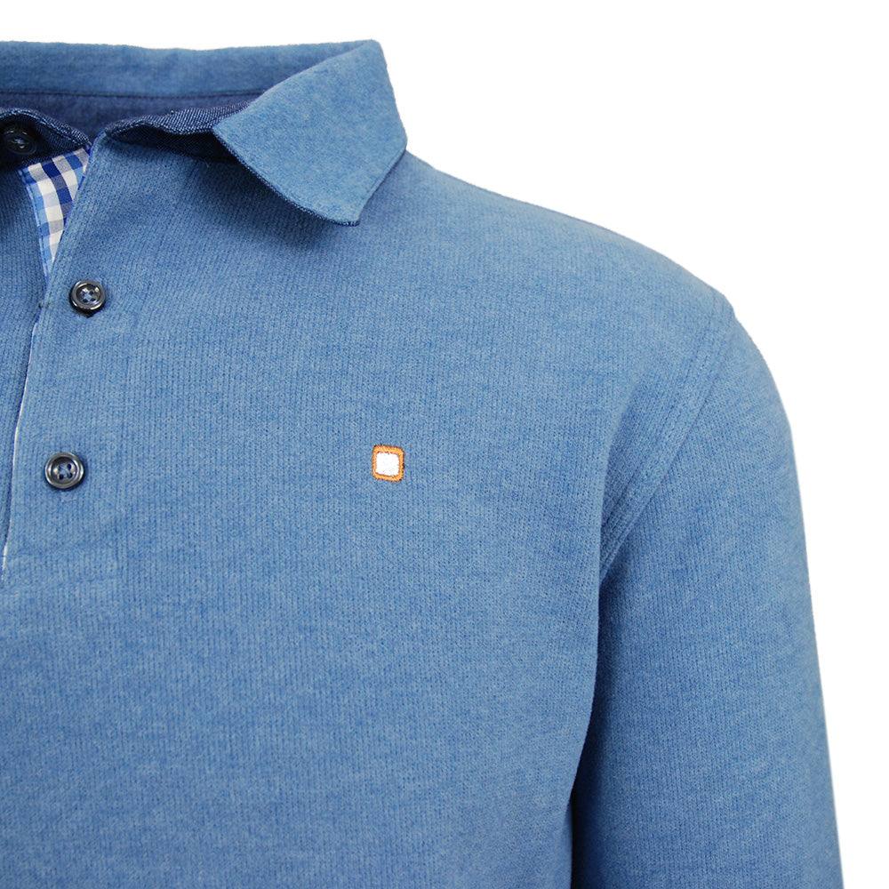 White polo shirt with turquoise pattern ⎪ Pattern ⎪ Yellow Skin