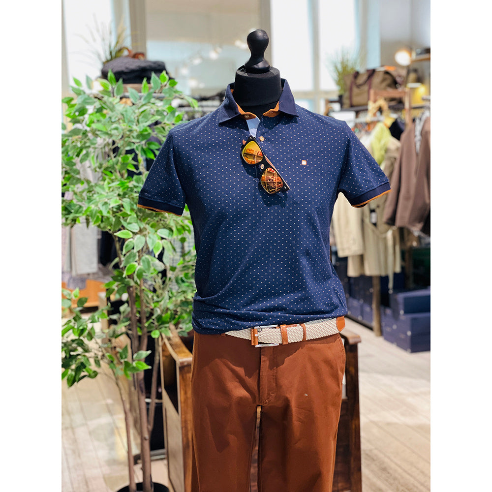 Dunkelblaues Poloshirt ⎪ Dots ⎪ Y.S. Original
