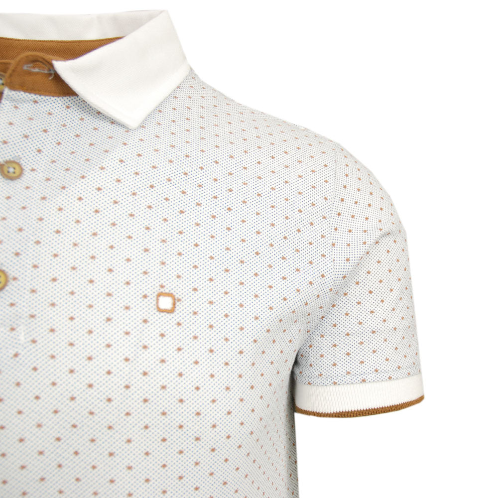 Weißes Poloshirt ⎪ Dots ⎪ Y.S. Original