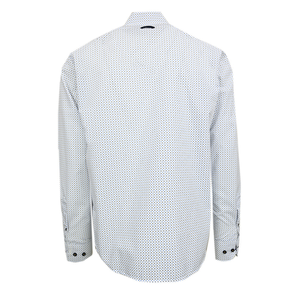 Weißes Hemd mit blauem Muster⎪ Pablo ⎪ Y.S. Original