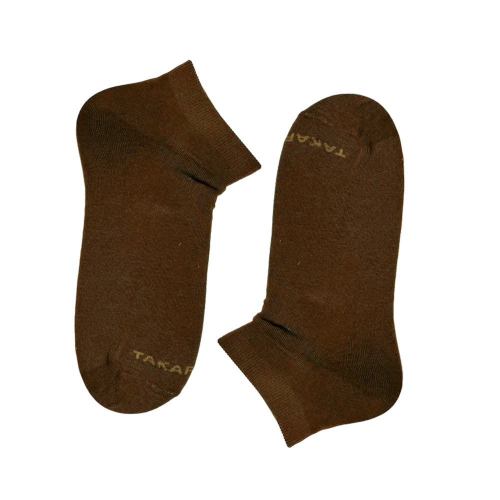 Dark brown ankle socks ⎪ Takapara