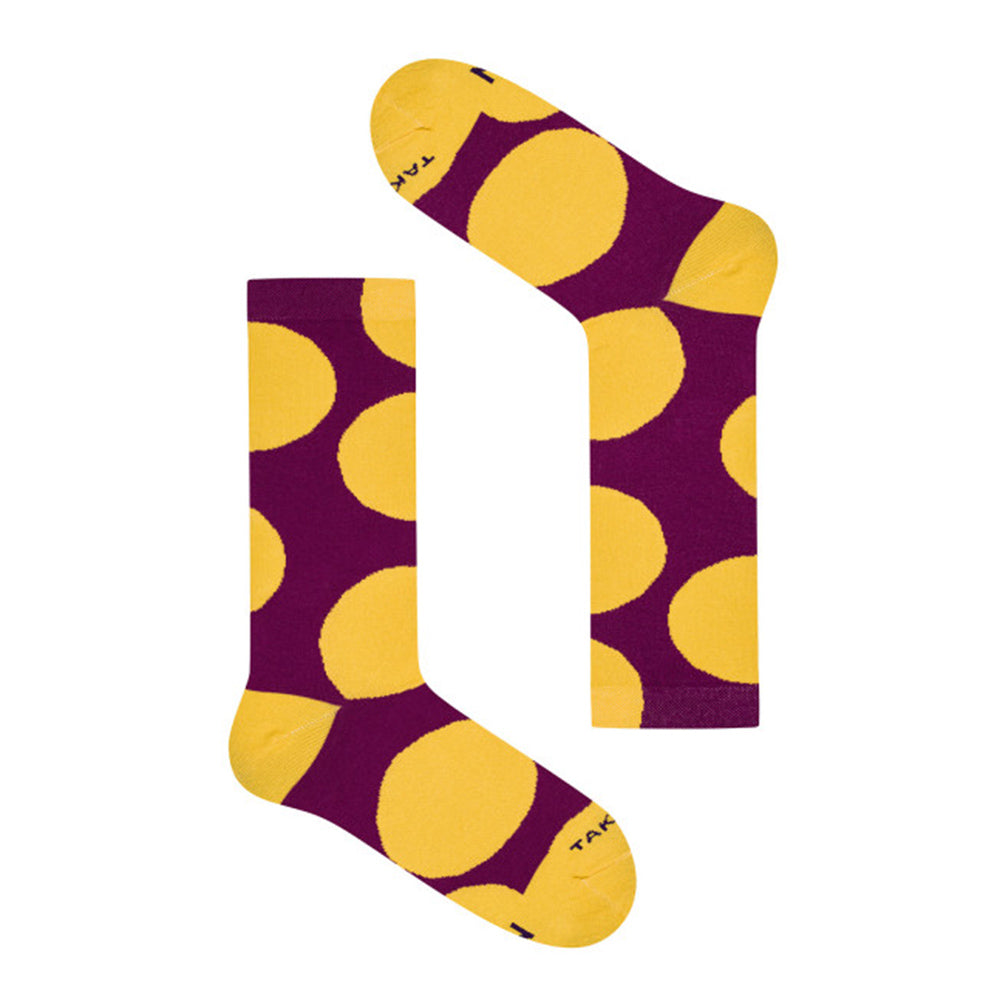 Violetit sukat keltaisella pallokuviolla 3M1⎪ Takapara
