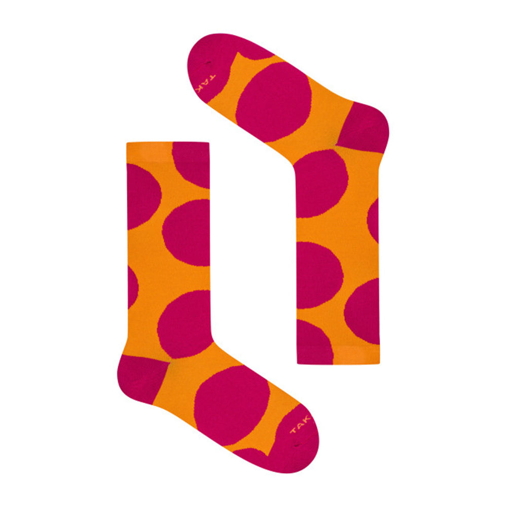 Orange socks with polka dots 3M4⎪ Takapara