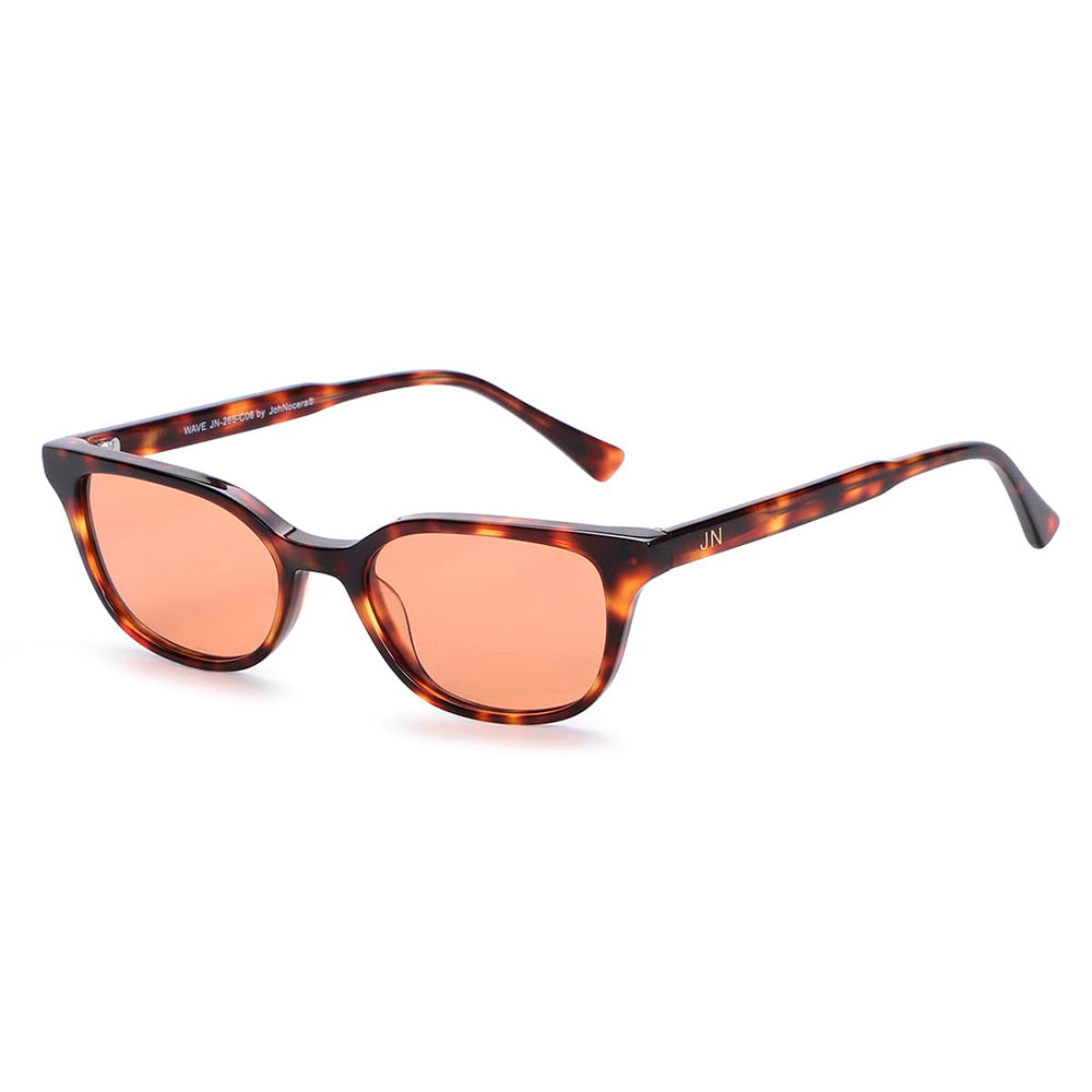 Sonnenbrille mit Schildpattmuster und rotbraunen Gläsern | Wave | JohNocera