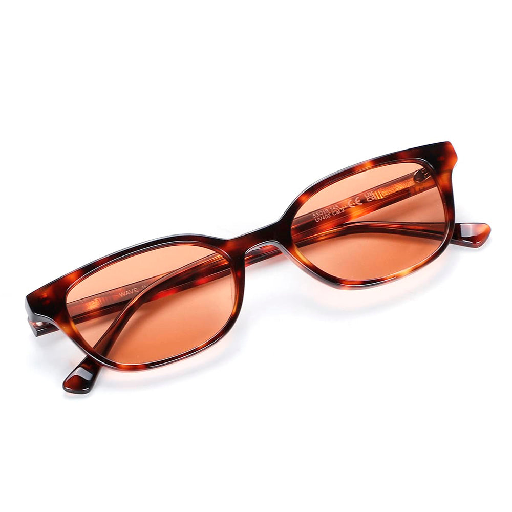 Sonnenbrille mit Schildpattmuster und rotbraunen Gläsern | Wave | JohNocera