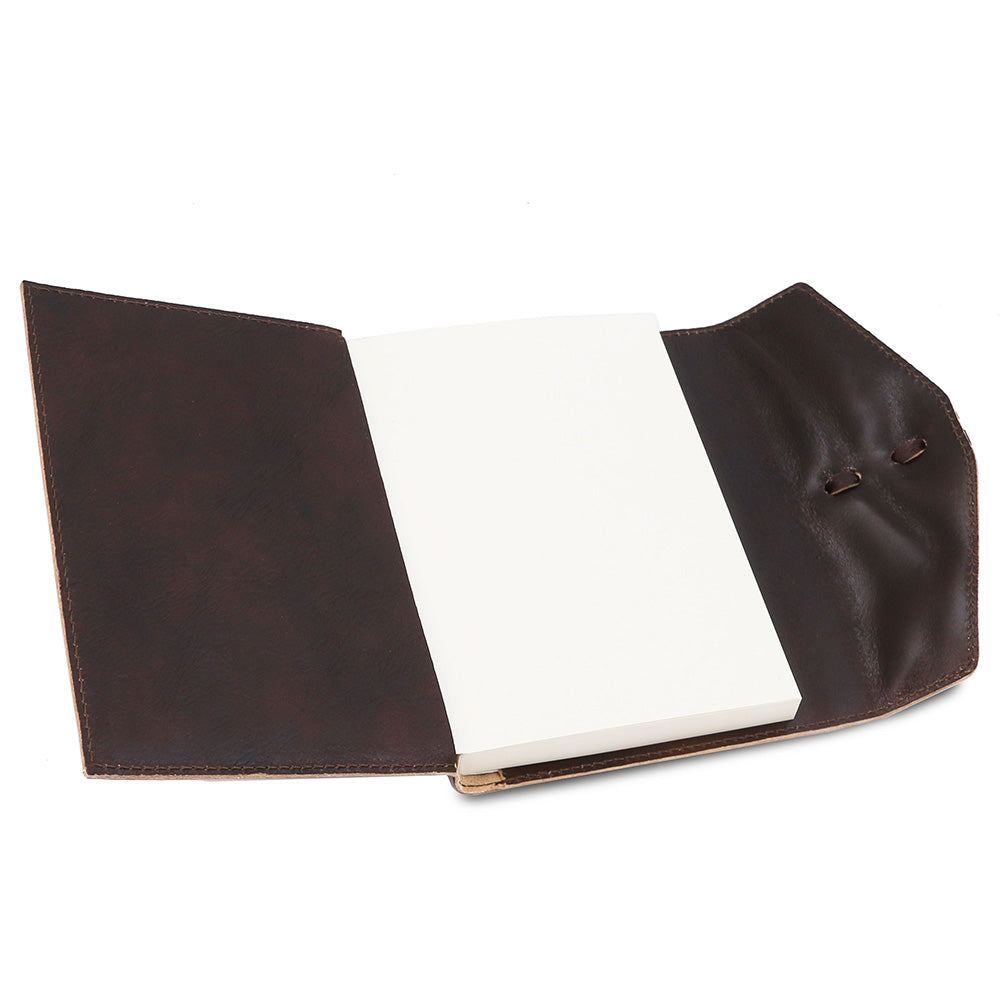 Mörkbrun läderanteckningsbok ⎪ Tuscany Leather