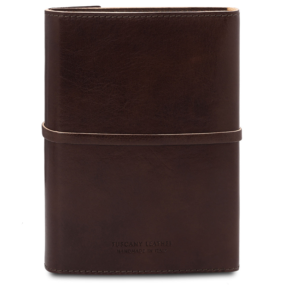 Mörkbrun läderanteckningsbok ⎪ Tuscany Leather