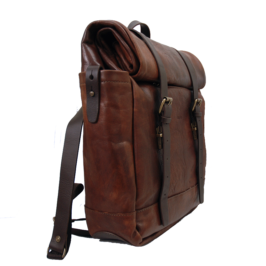 Großer brauner Lederrucksack⎪ Old Tuscany⎪ Chiarugi