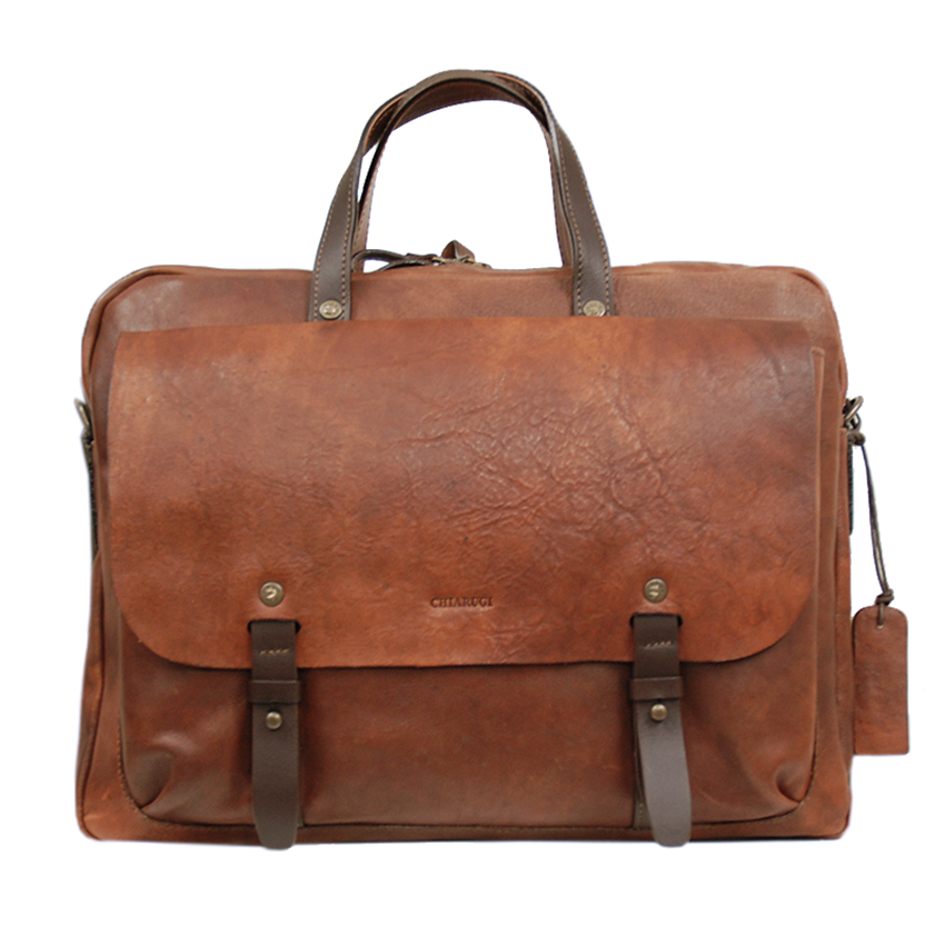 Braune Montieri Ledertasche 16" ⎪ Old Tuscany ⎪ Chiarugi