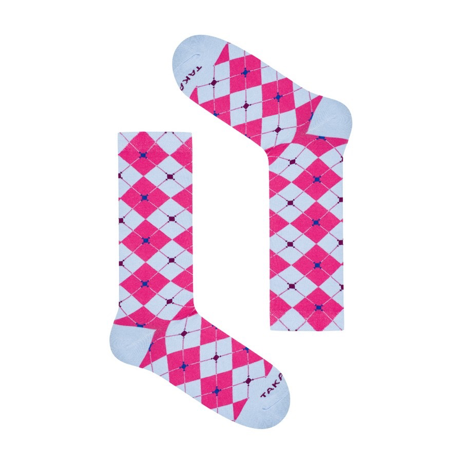 Violette/Rosa Socken U2M4⎪ Rückseite