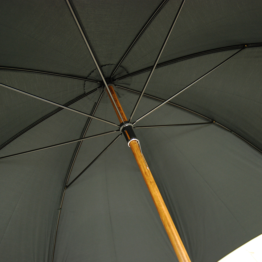 Musta sateenvarjo puuvarrella ⎪Ince Umbrellas