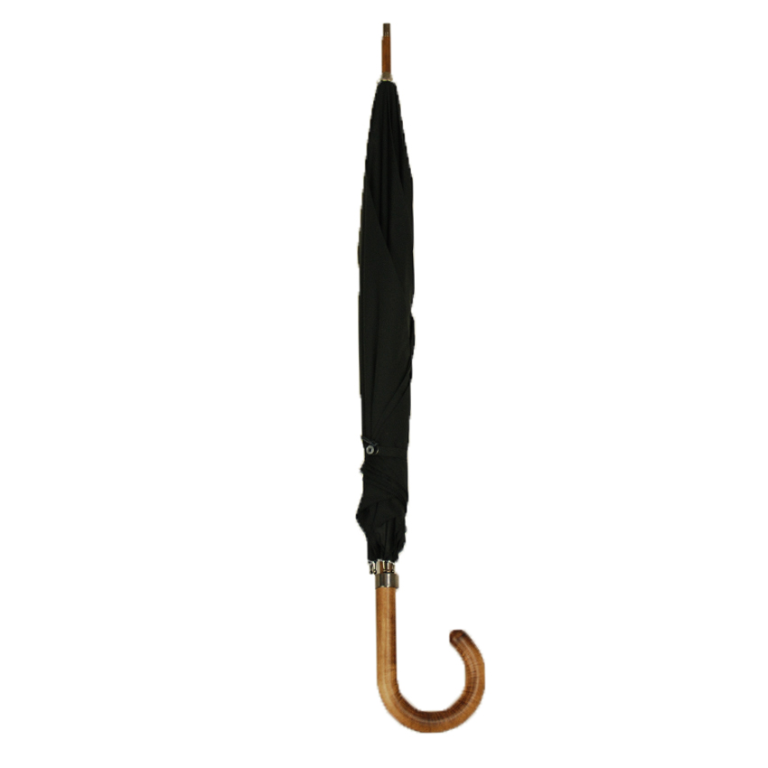 Musta sateenvarjo puuvarrella ⎪Ince Umbrellas
