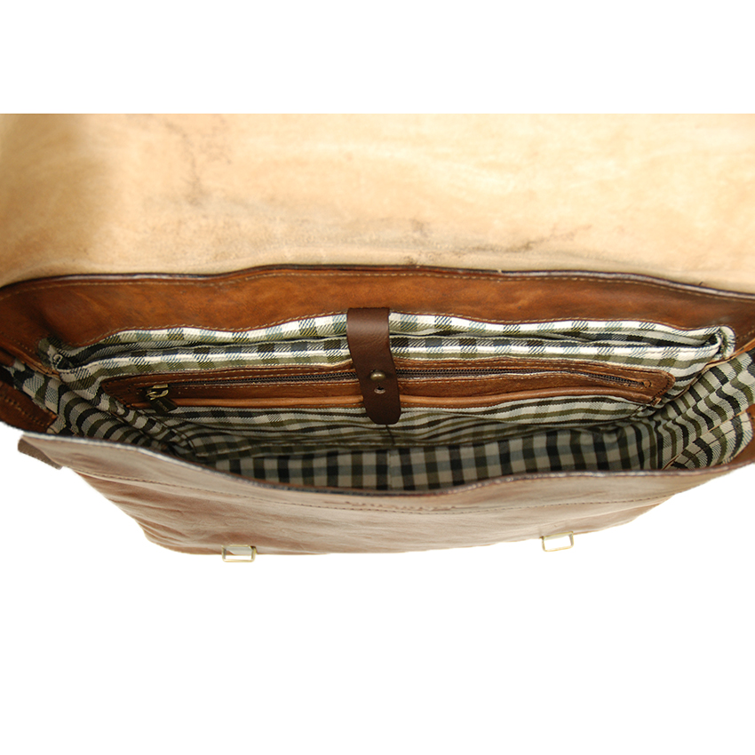 Braune Messenger-Tasche ⎪Old Tuscany ⎪Chiarugi