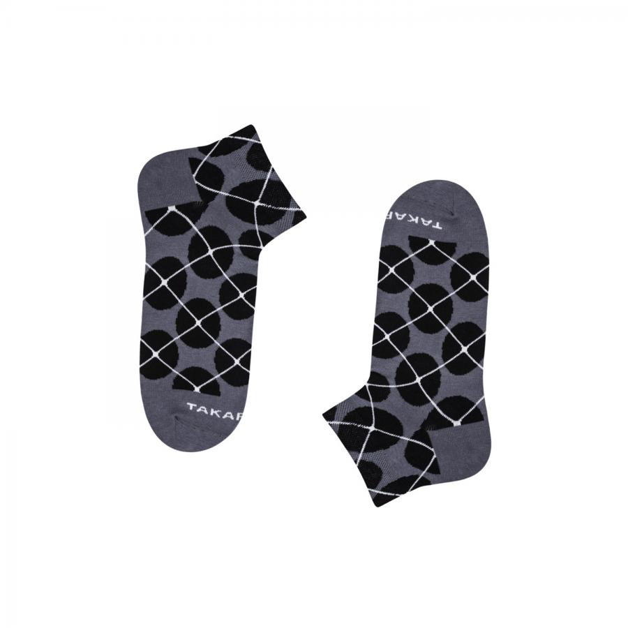 Graue Knöchelsocken ⎪ N80M3⎪Takapara