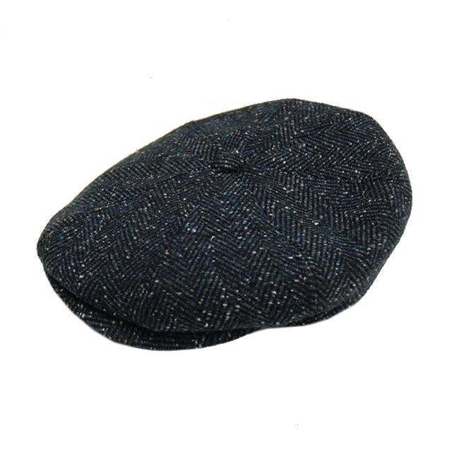 Sininen kalanruotokuvio flat cap⎪ Bojua