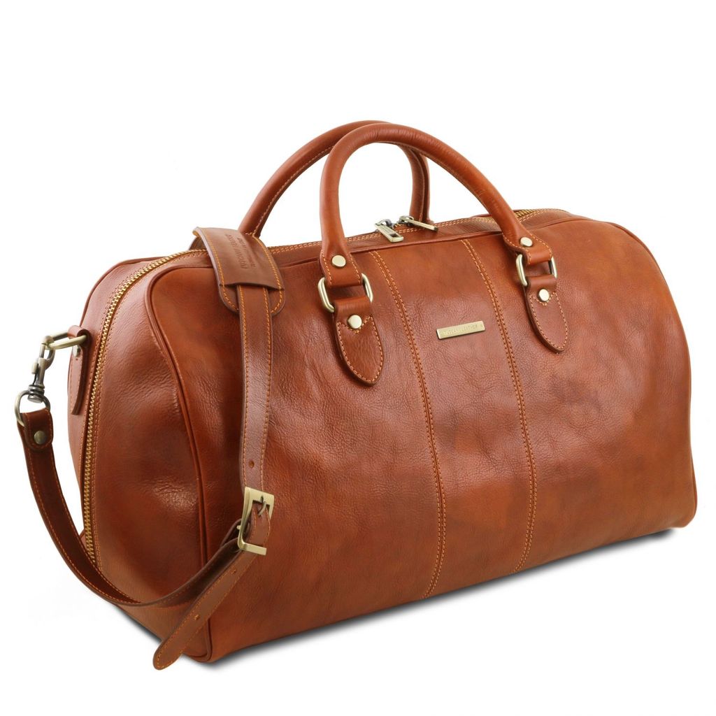 Honey-colored large weekend bag⎪ Lisbona