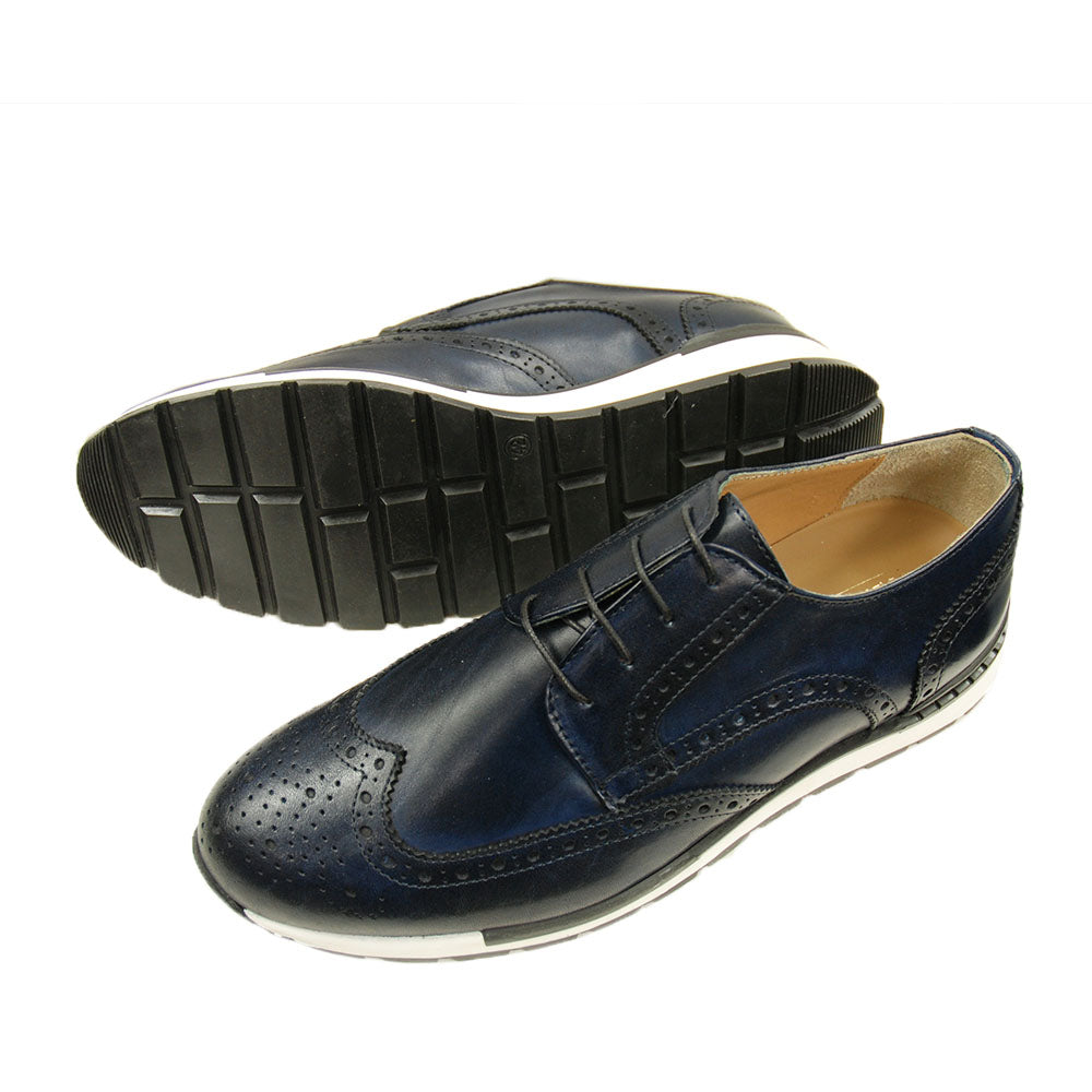 Dunkelblauer Lederschuh⎪ Nobile