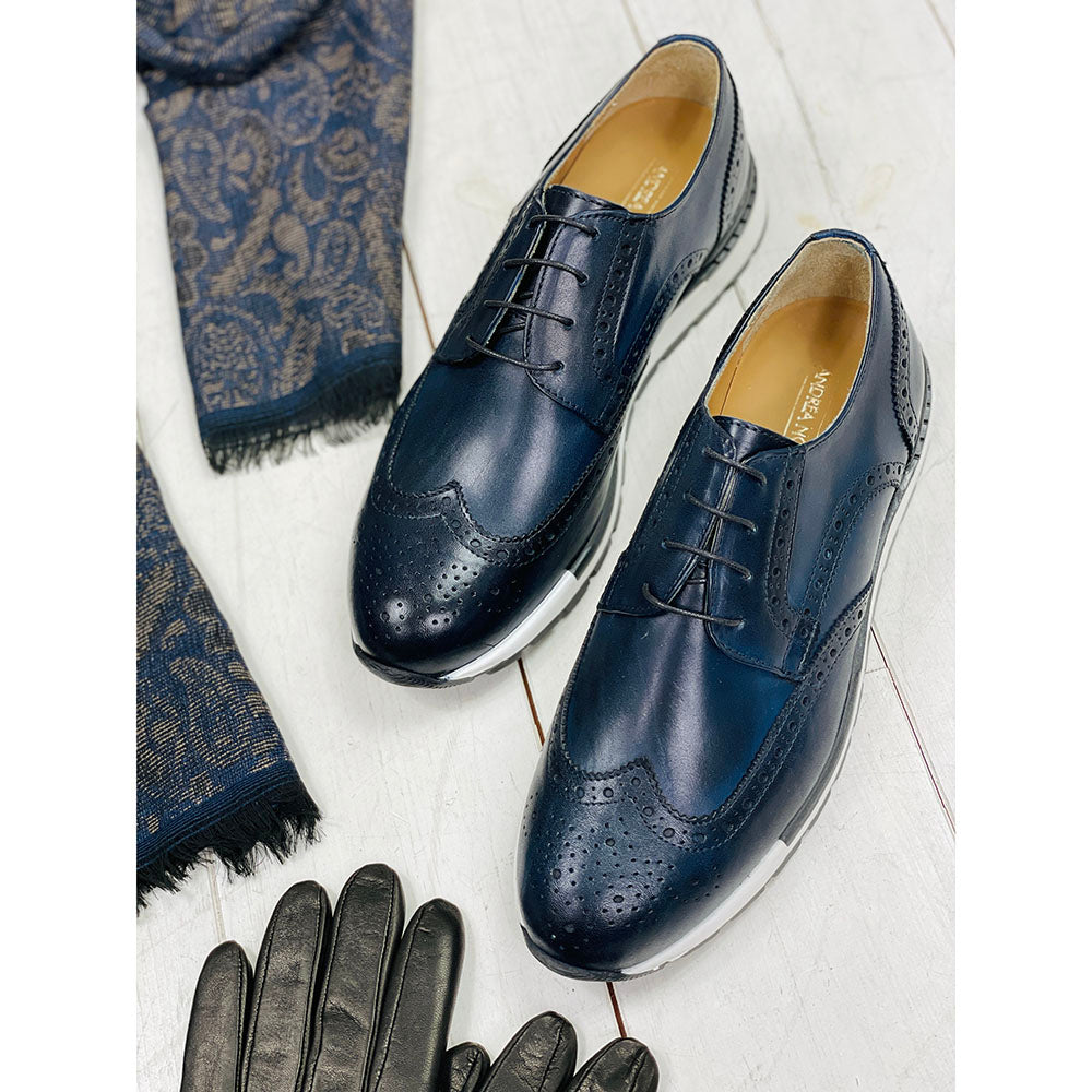 Dunkelblauer Lederschuh⎪ Nobile