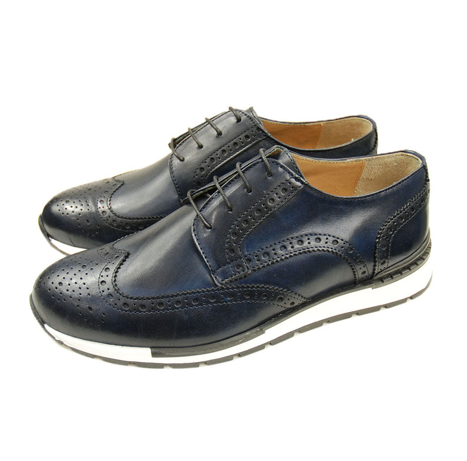 Dunkelblauer Lederschuh⎪ Nobile