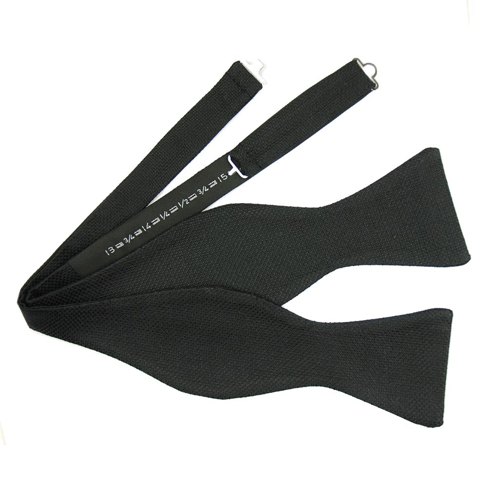 Black self-tie bow tie⎪ BP Silk