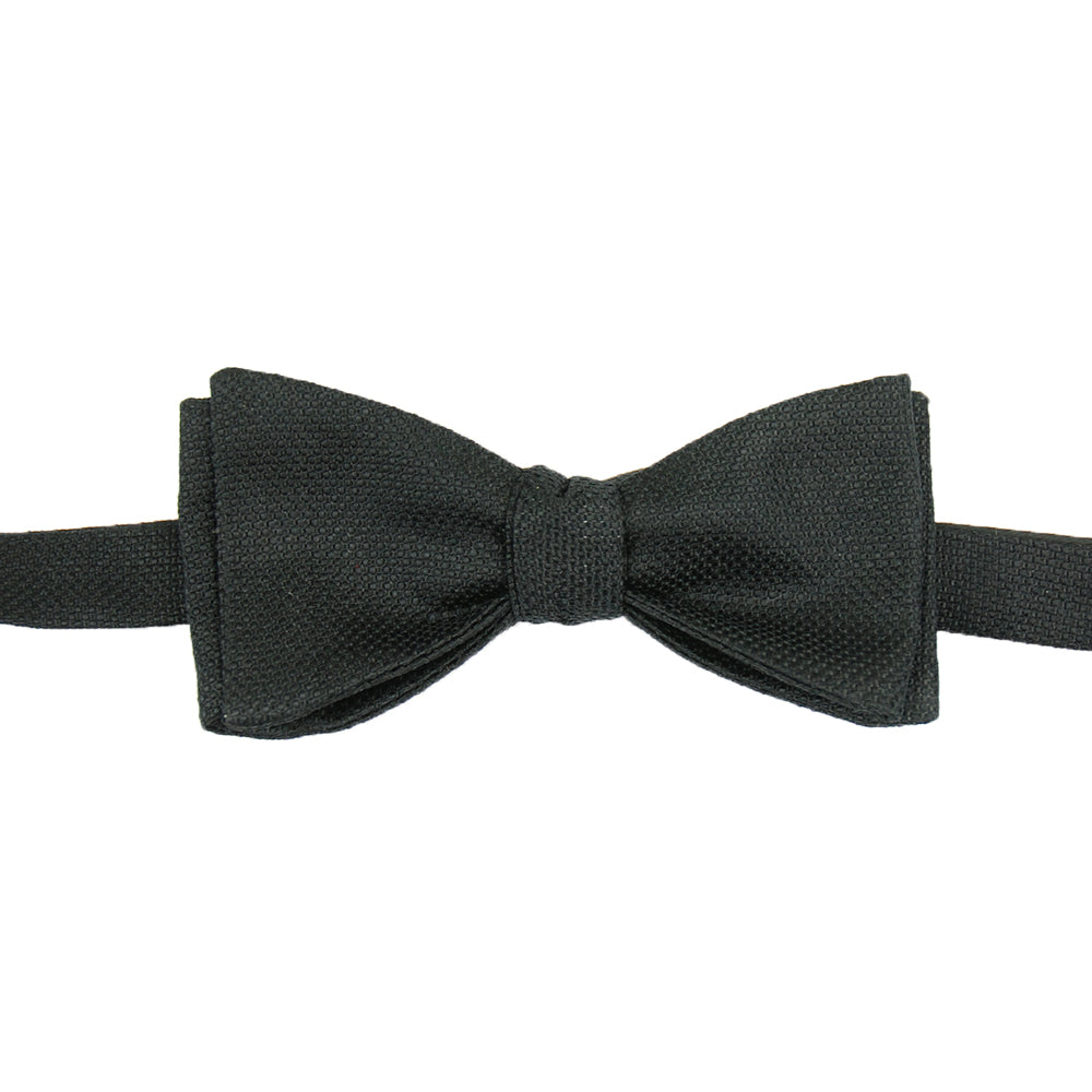 Black self-tie bow tie⎪ BP Silk