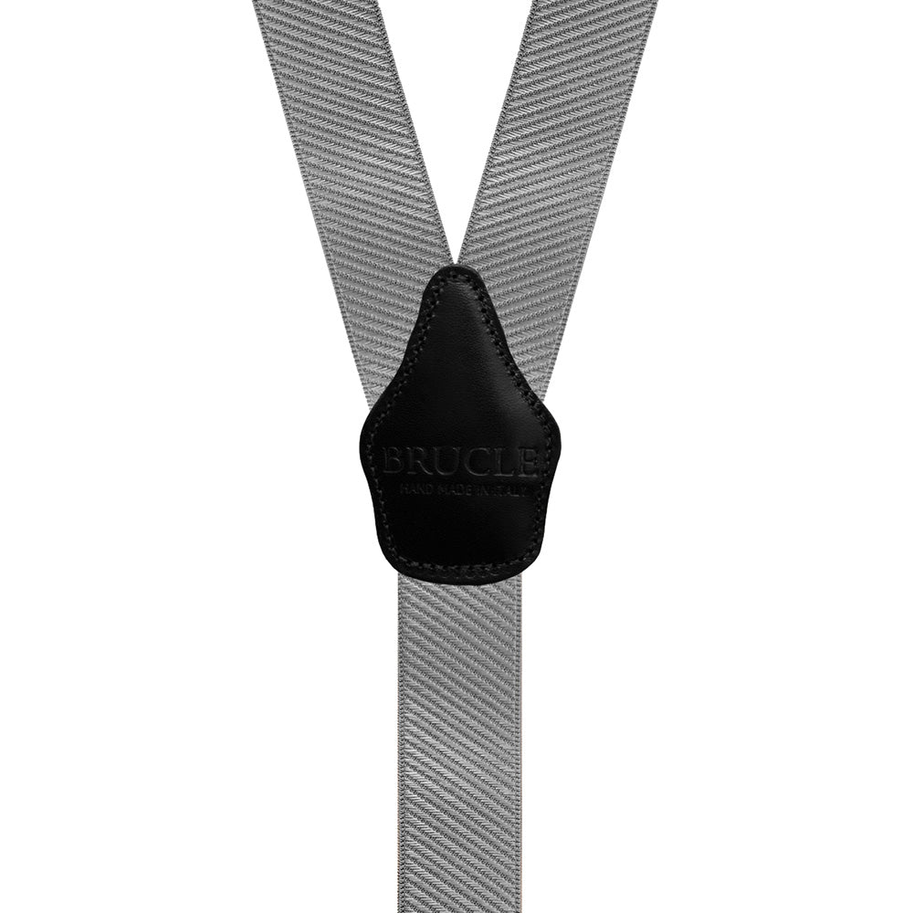 Festliche graue Hosenträger⎪ Brucle