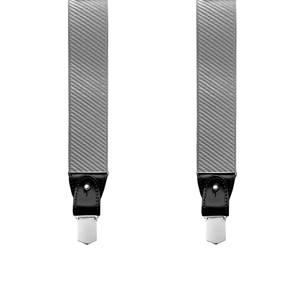 Festliche graue Hosenträger⎪ Brucle