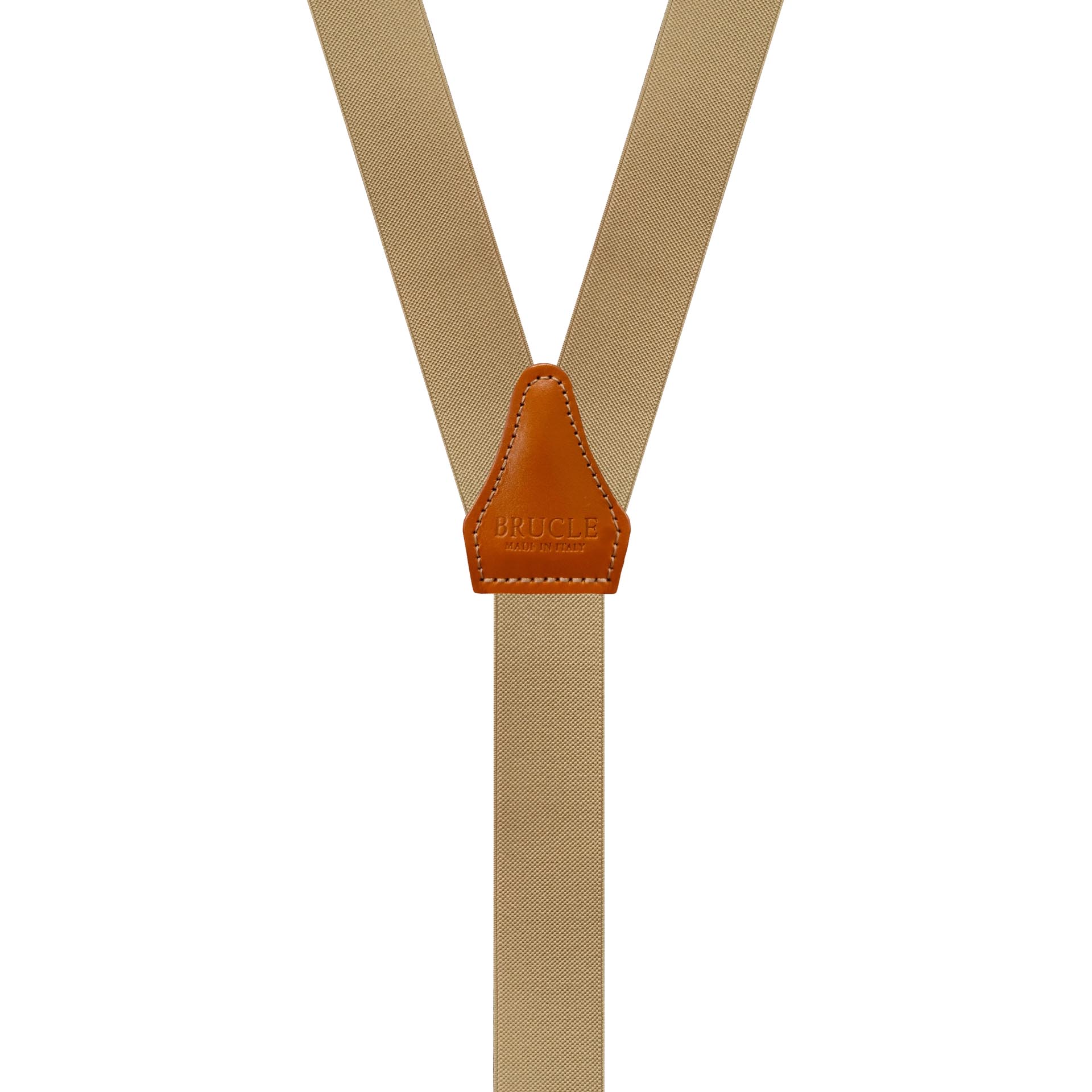 Schmale hellbraune Hosenträger⎪ Brucle