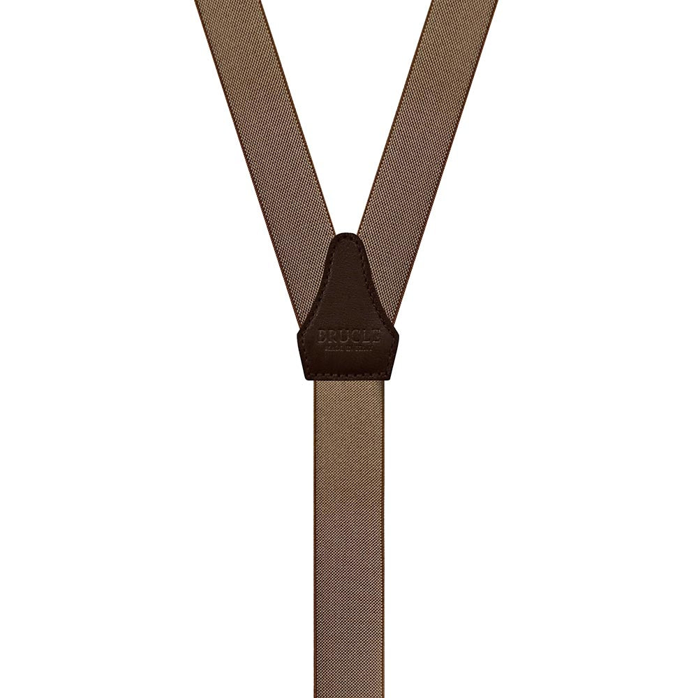 Schmale braune Hosenträger⎪ Brucle