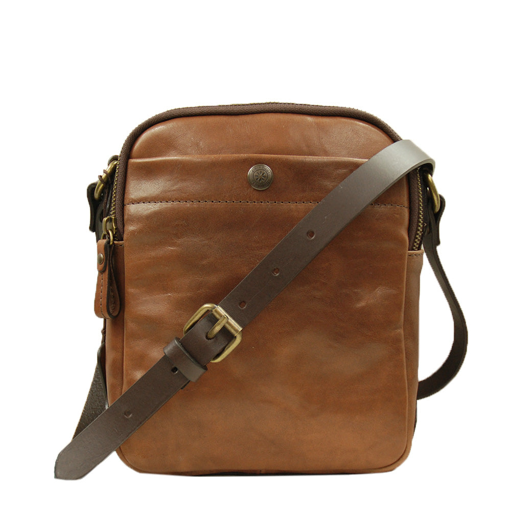 Pieni ruskea messenger laukku ⎪ Old Tuscany⎪ Chiarugi