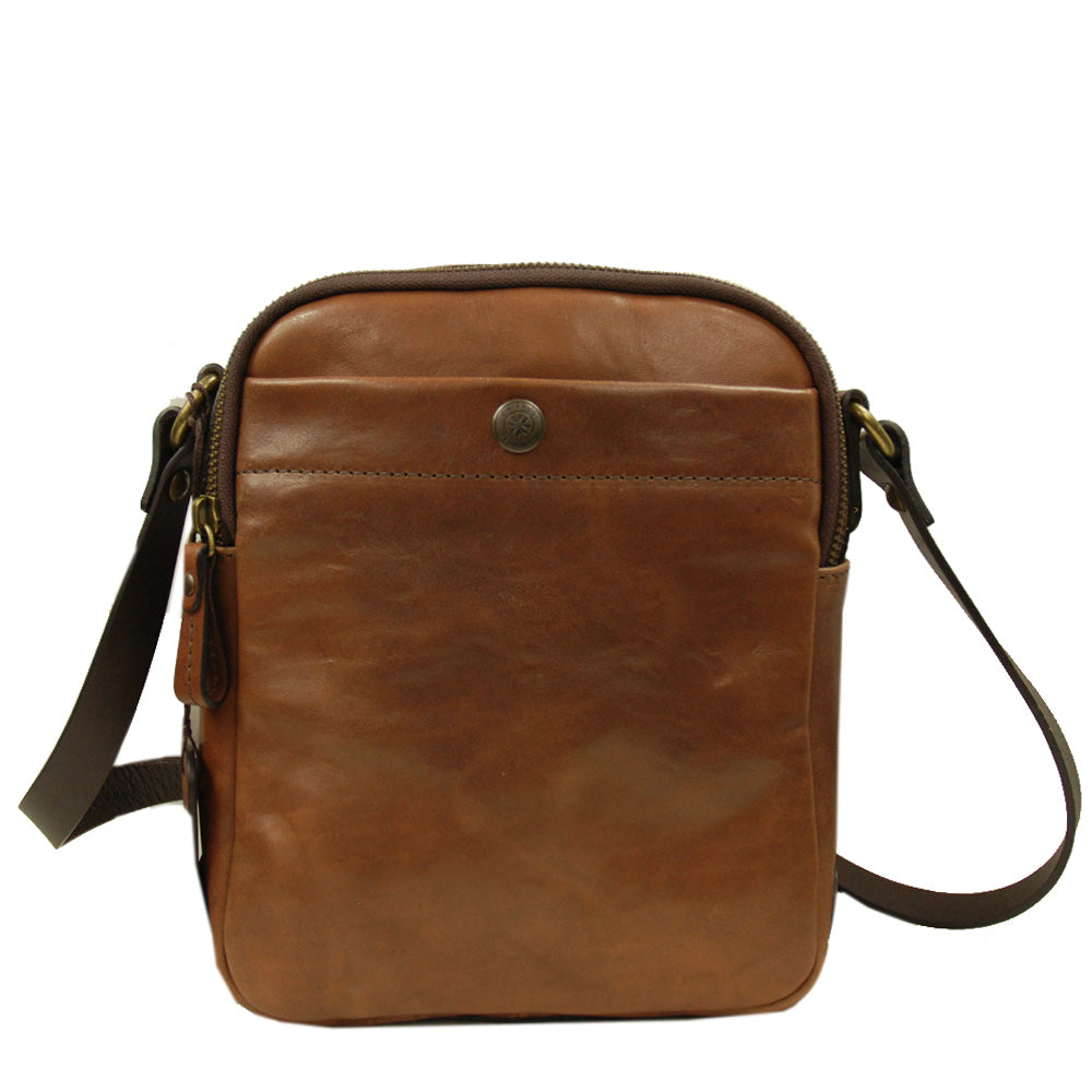 Pieni ruskea messenger laukku ⎪ Old Tuscany⎪ Chiarugi