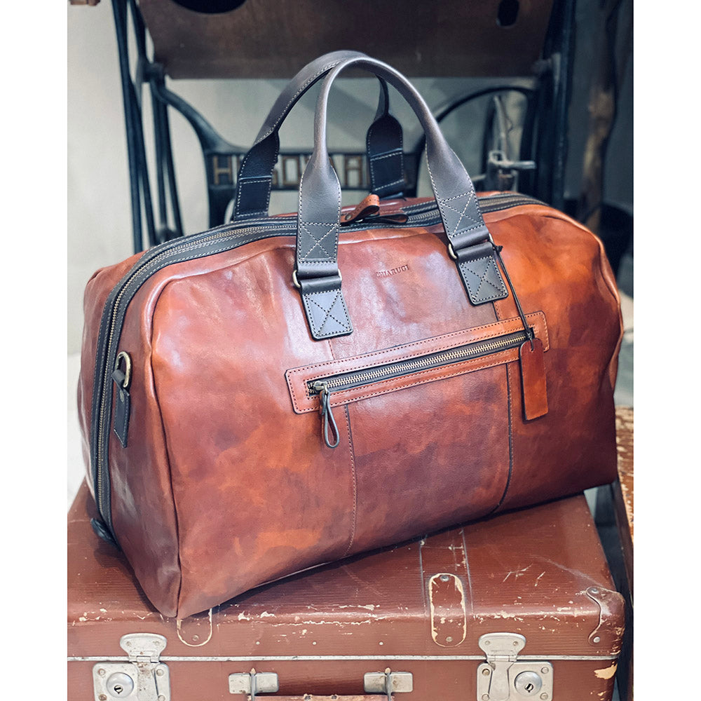 Brown weekend bag ⎪ Old Tuscany ⎪ Chiarugi
