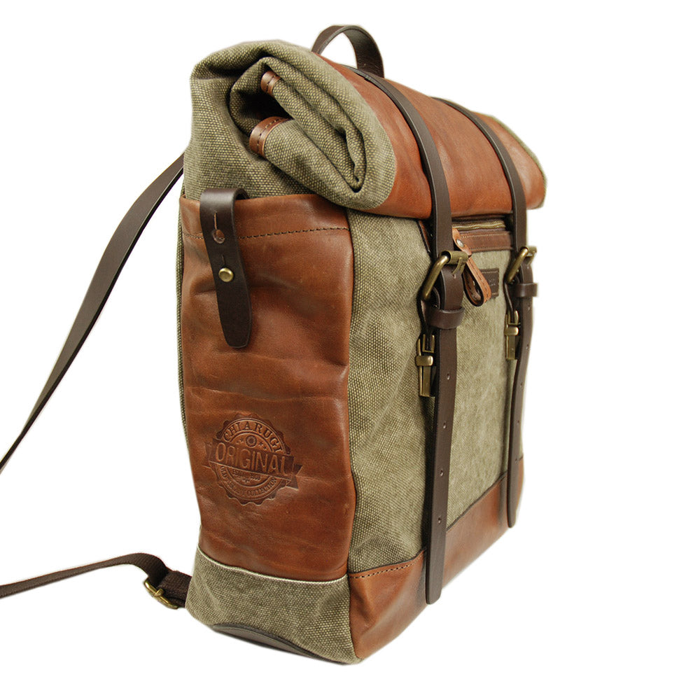 Iso nahkareppu⎪ Old Tuscany Verde ⎪ Chiarugi