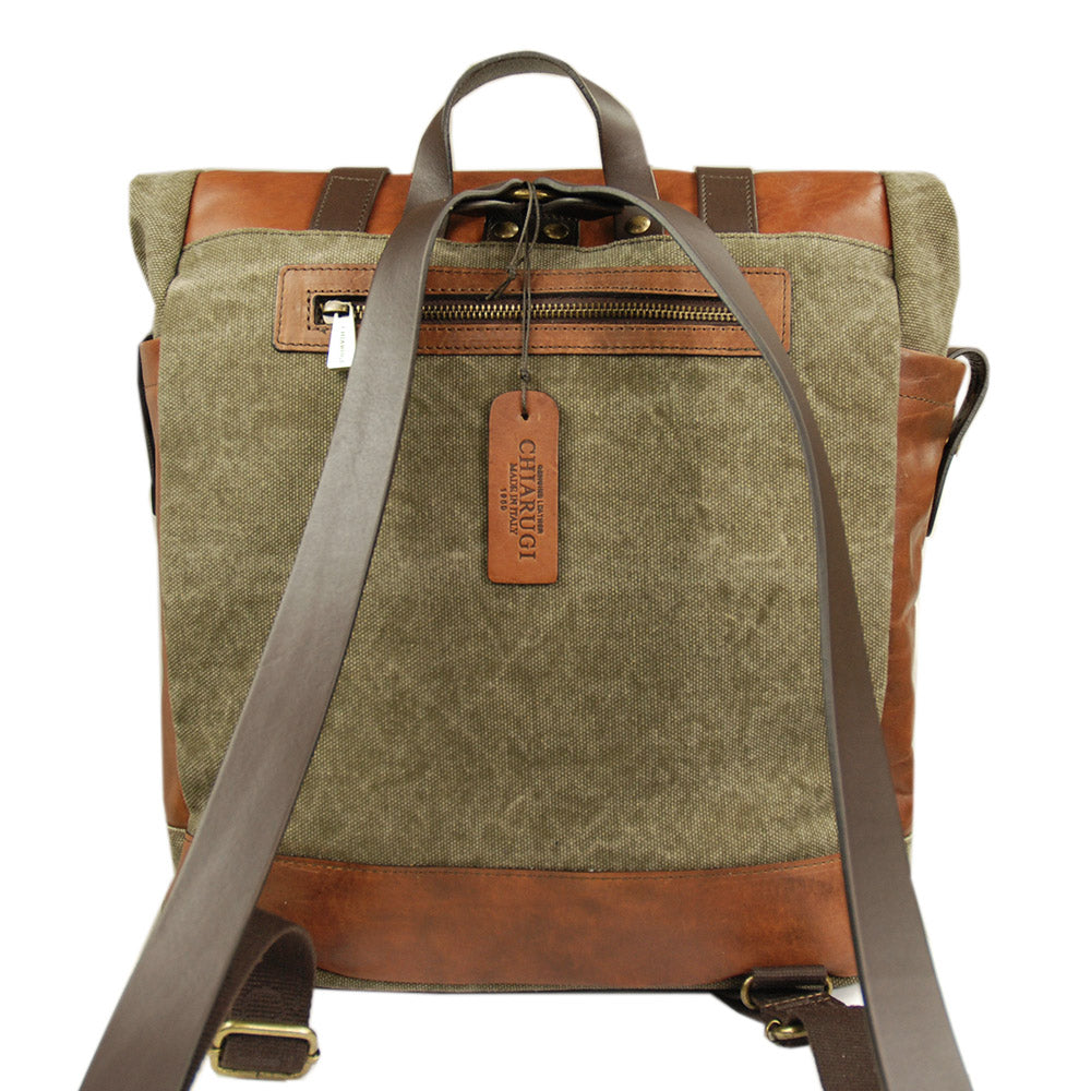 Iso nahkareppu⎪ Old Tuscany Verde ⎪ Chiarugi