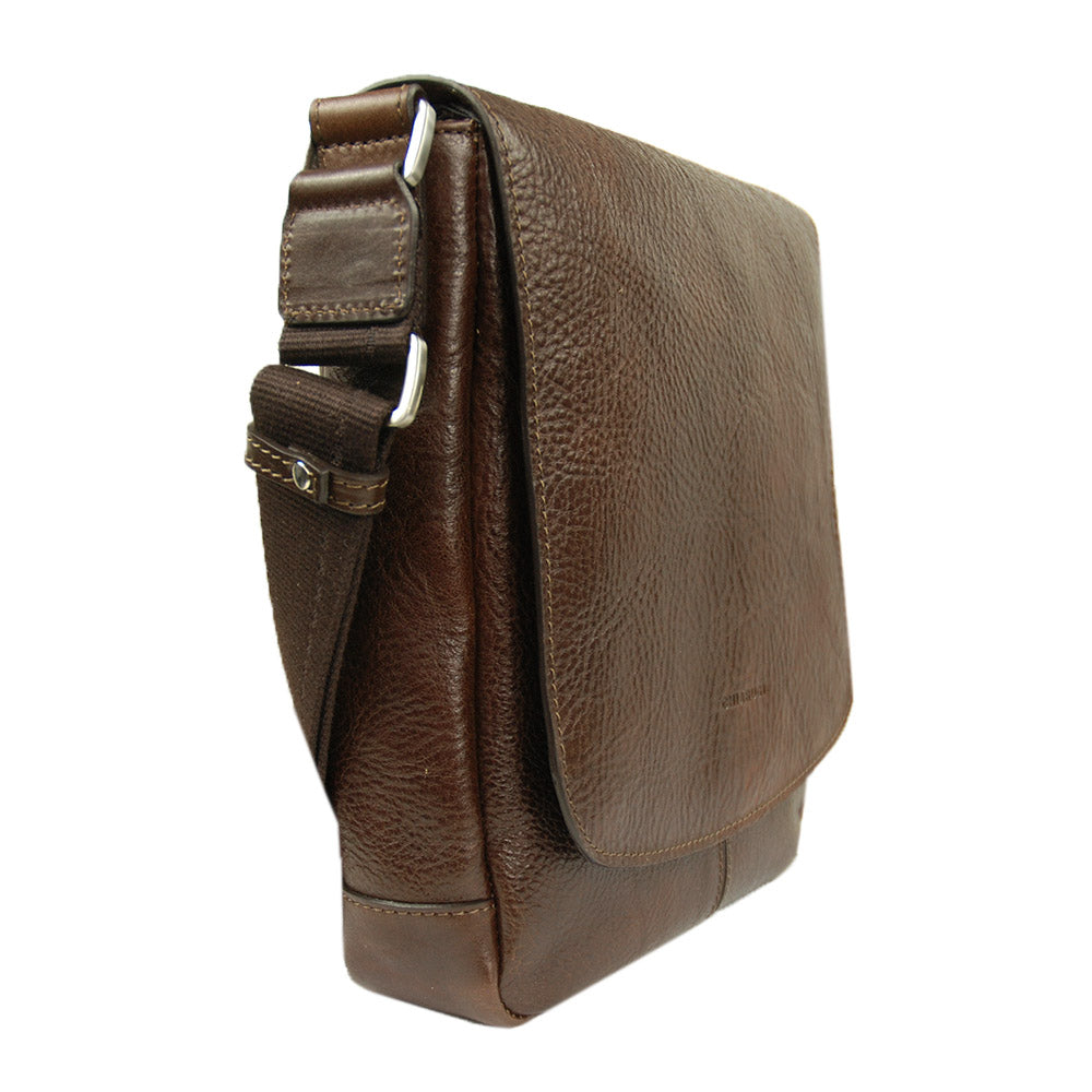 Messenger-Ledertasche dunkelbraun ⎪ City⎪ Chiarugi