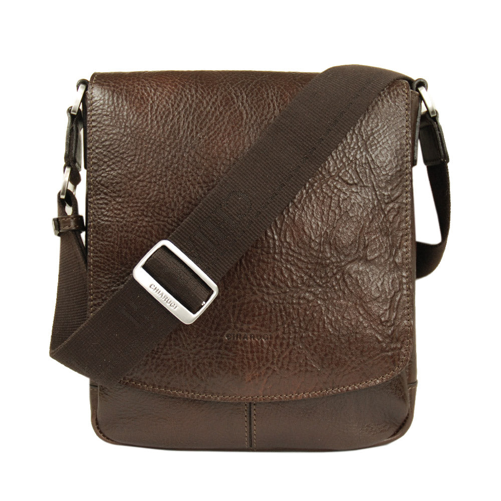 Messenger-Ledertasche dunkelbraun ⎪ City⎪ Chiarugi