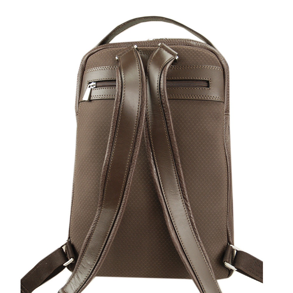Dark brown leather backpack⎪Classic City ⎪Chiarugi