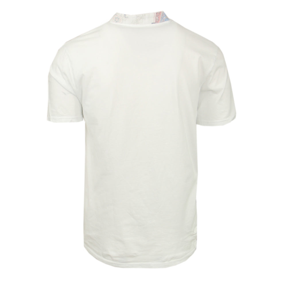 Weißes T-Shirt mit rotem Muster⎪ Circus Red