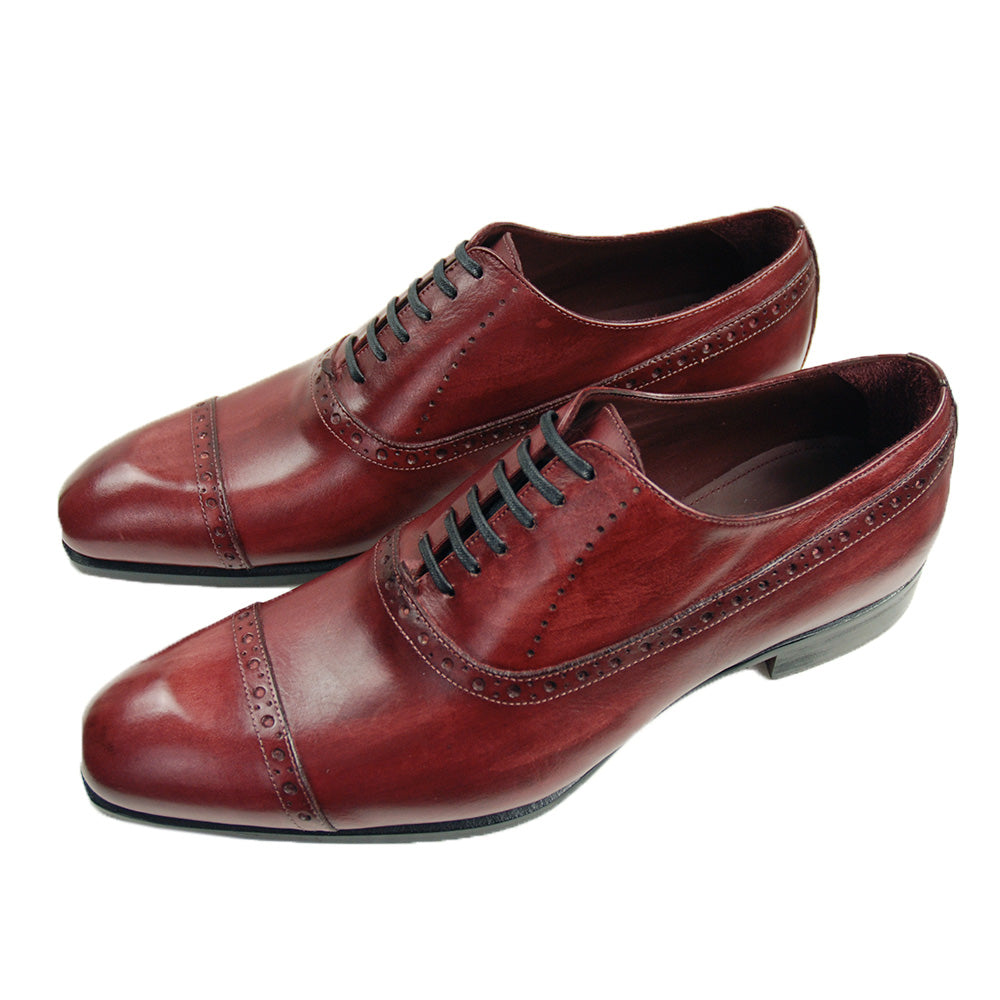 Tummanpunainen nahkakenkä⎪ Brogue ⎪ Cerruti Sergio