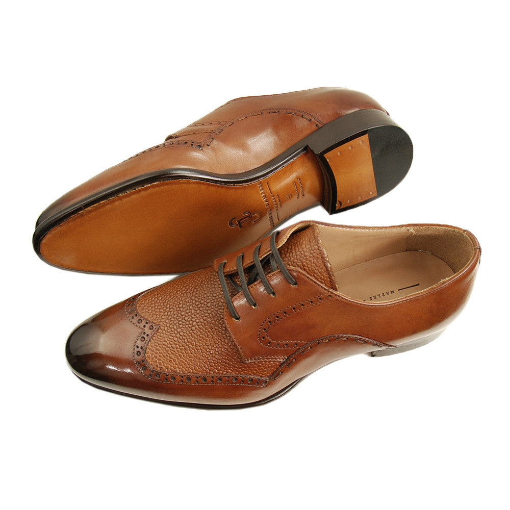 Cognac brown leather shoe⎪ Cerruti Sergio