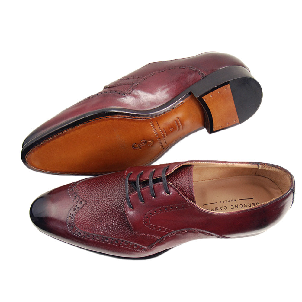Wine-red leather shoe⎪Cerruti Sergio