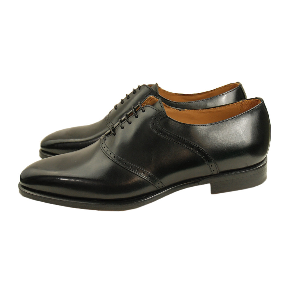 Black Oxford leather shoe⎪Cerruti Sergio