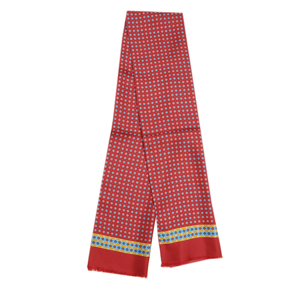 Dark red silk scarf with wool lining⎪ Giorgio Redaelli
