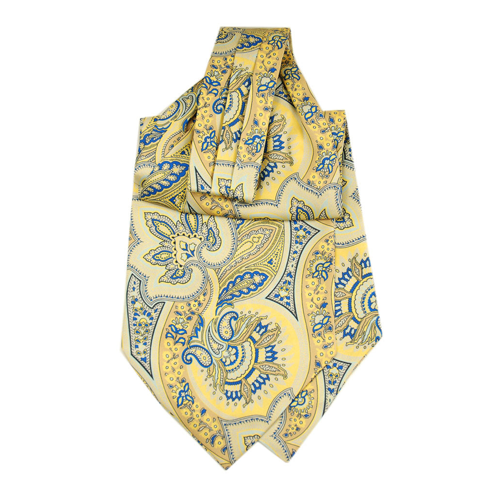 Kultainen paisley ascot-huivi ⎪Giorgio Redaelli