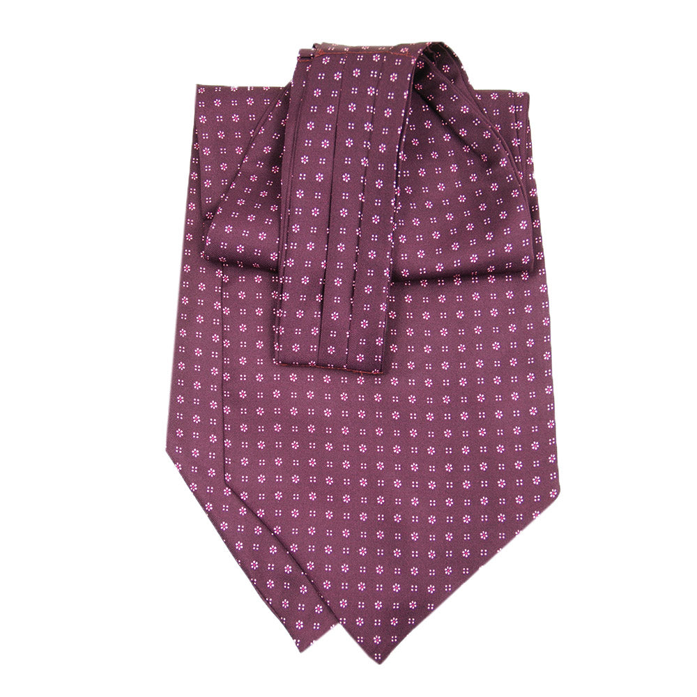 Violet / Purple ascot scarf⎪ Giorgio Redaelli