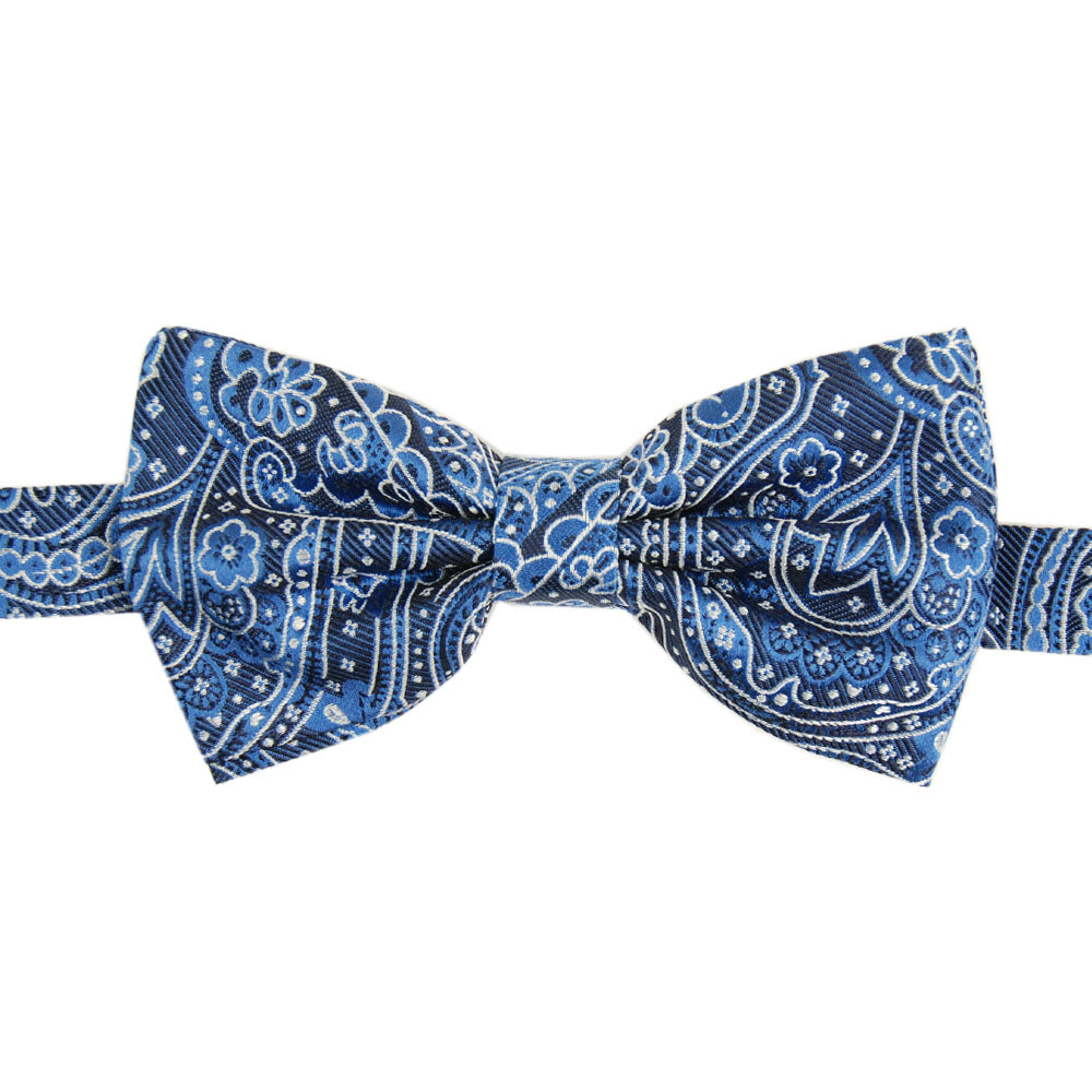 Dark blue paisley bow tie⎪ Giorgio Redaelli