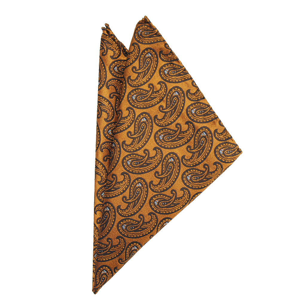 Paisley-Einstecktuch in Kupferfarben⎪ Giorgio Redaelli