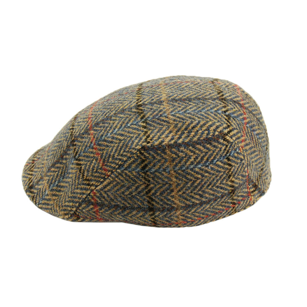 Vaaleanruskea ruudullinen flat cap⎪ Bojua